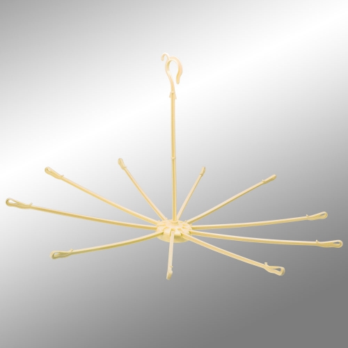 Classic-Umbrella-Hanger-10-sticks-Open-Yellow