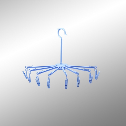 Wall-Type-Umbrella-Hanger-(8-sticks)-Open-Blue